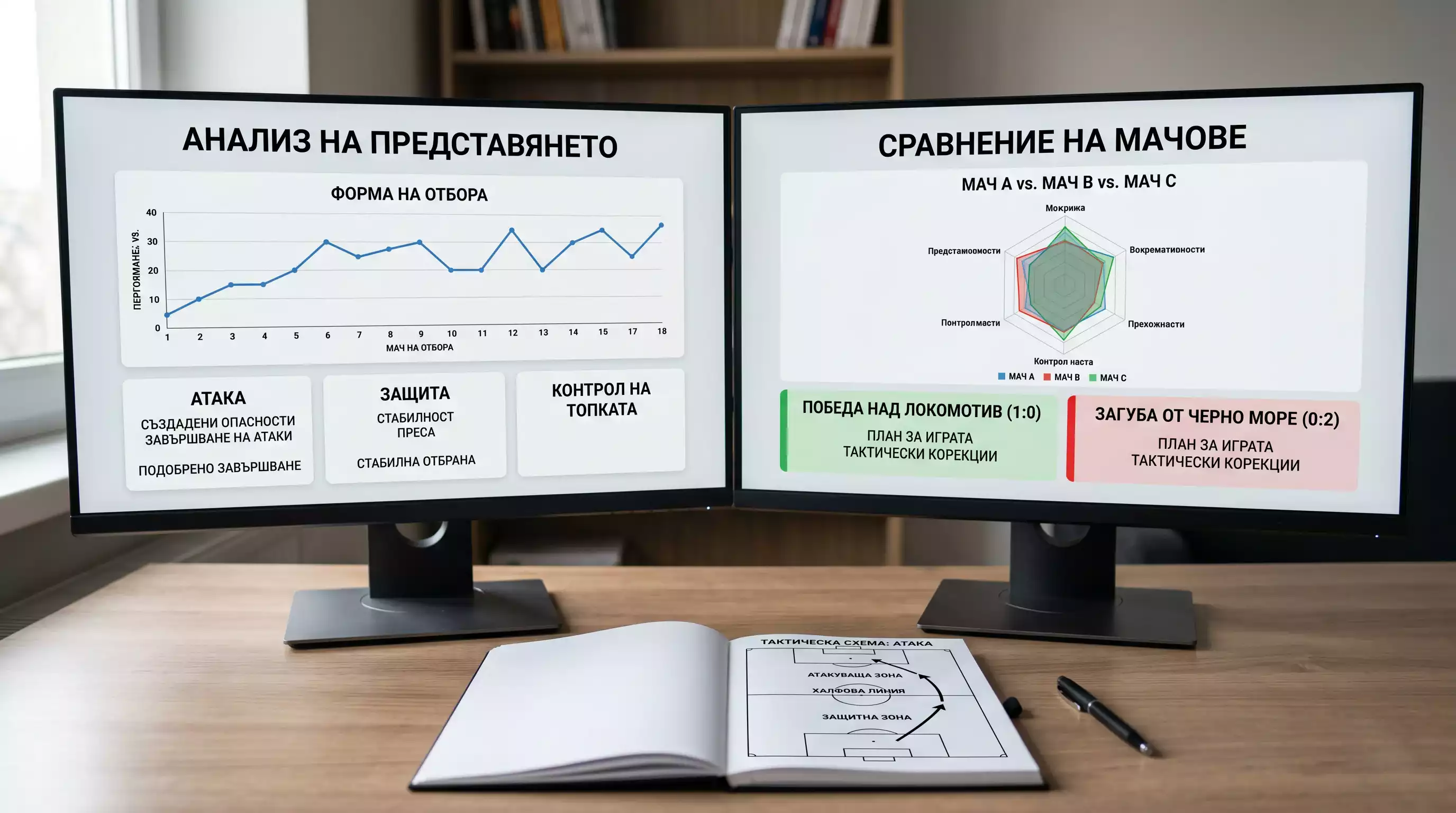 Сравнение на преимущество на два монитора