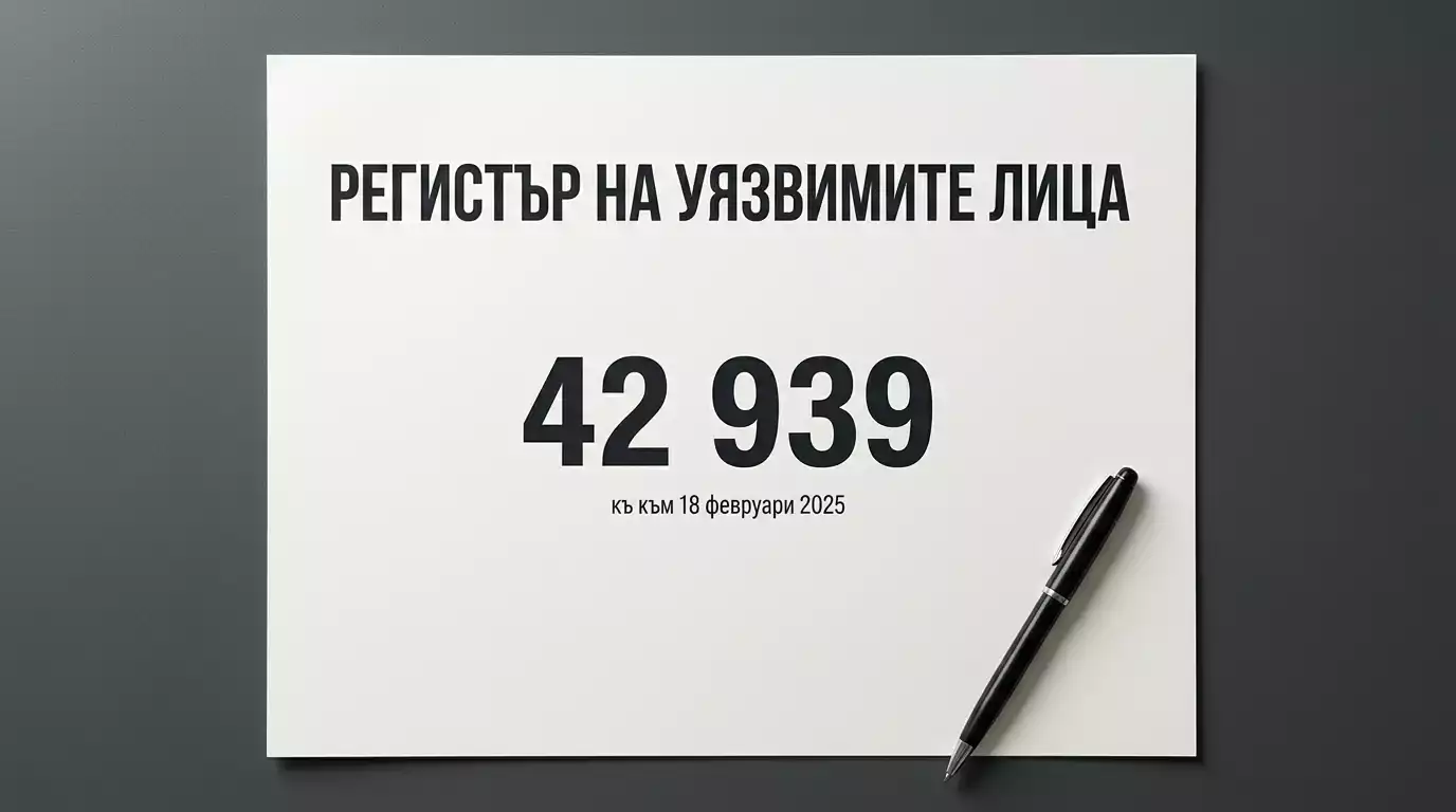 Статистика от Регистъра на хазартно уязвимите лица на НАП — над 42 000 души през 2025