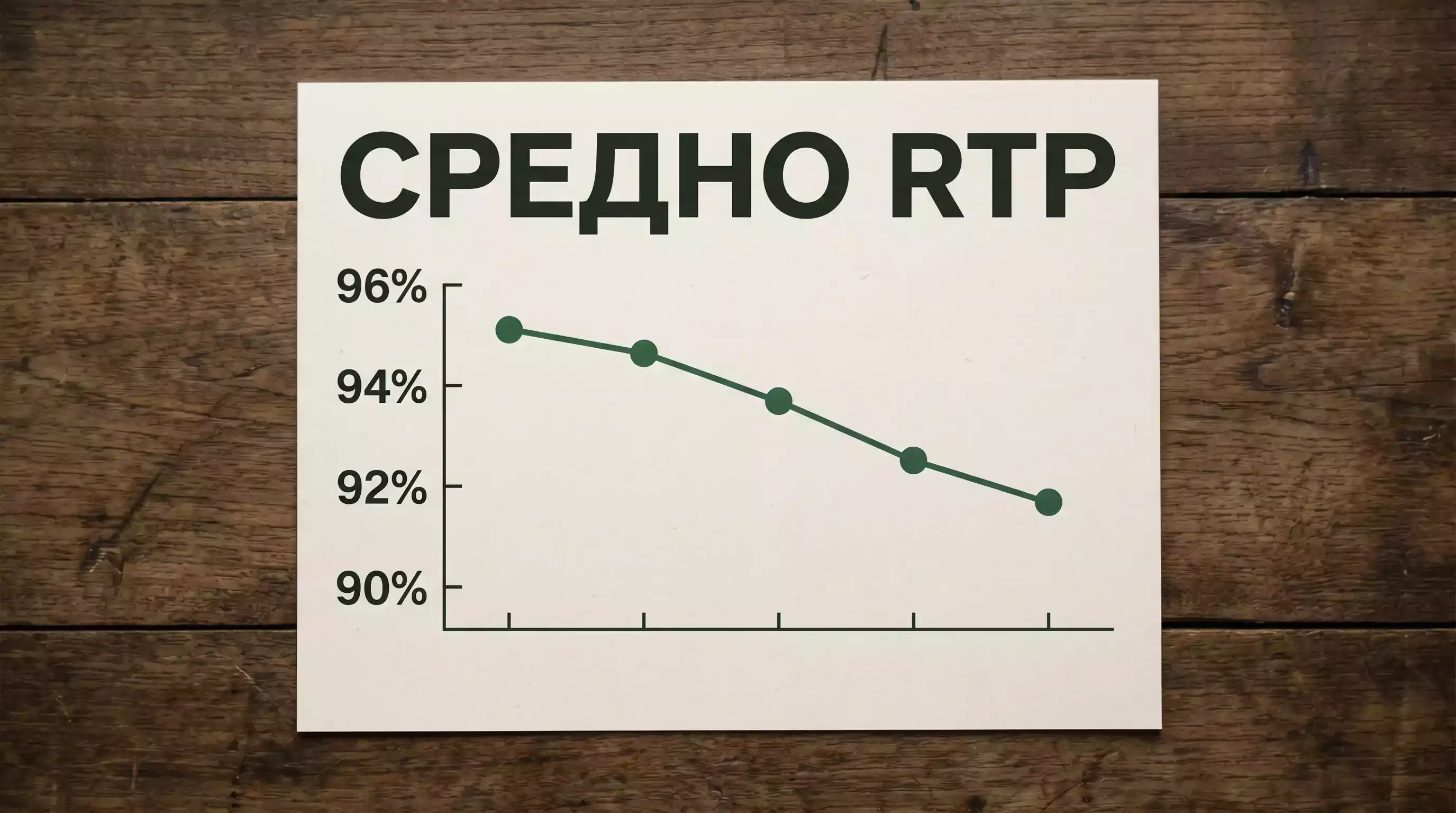 График на средно RTP при европейските букмейкъри по годишен отчет на ЕГБА