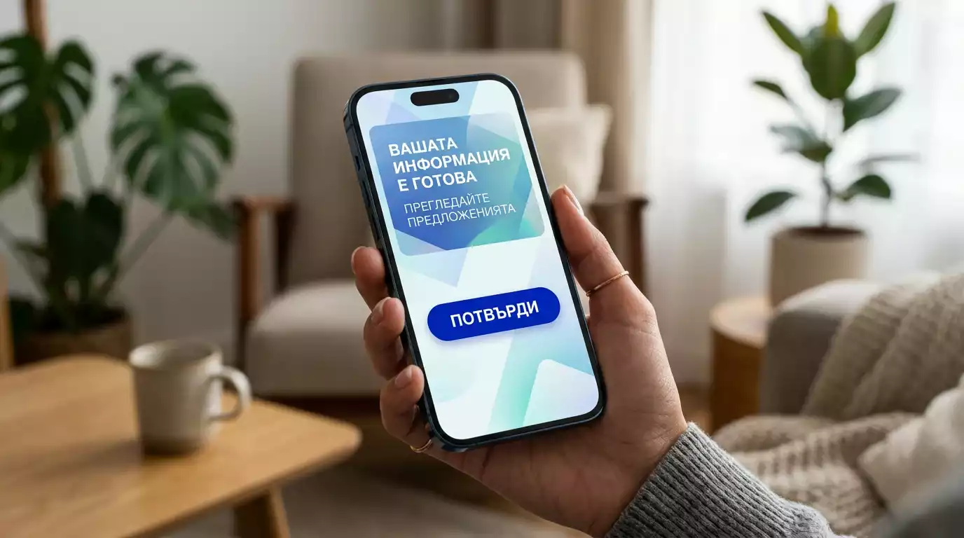 Бонус промоция за Шампионска лига на смартфон