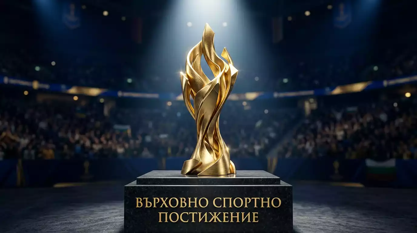 Световен футболен трофей на подиум